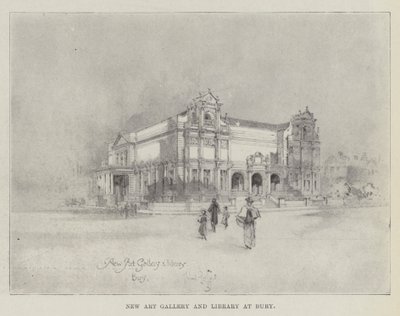 Nueva Galería de Arte y Biblioteca en Bury de Herbert Railton